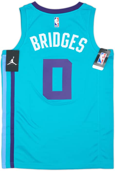 2018-20 Charlotte Hornets Bridges #0 Jordan Swingman Away Jersey (S)