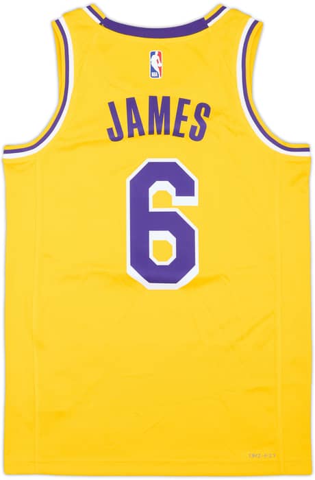 2022-23 LA Lakers James #6 Nike Swingman Away Jersey (S)