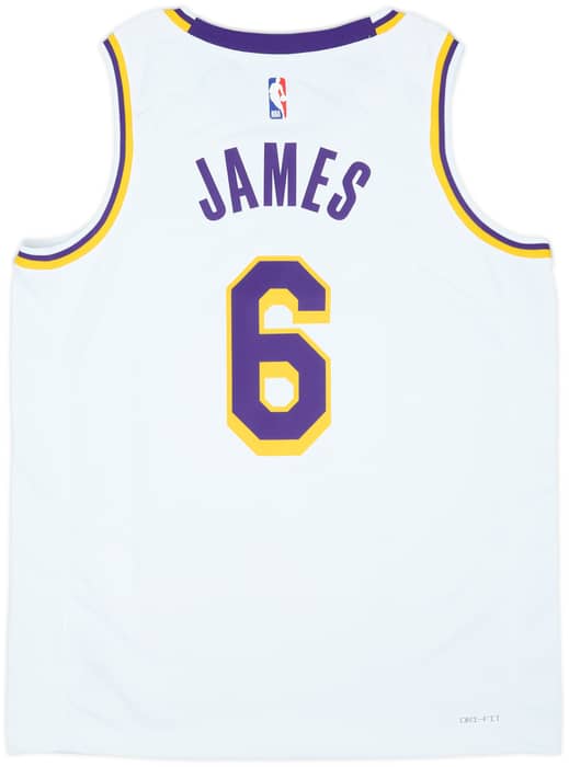 2021-23 LA Lakers James #6 Nike Swingman Home Jersey (L)
