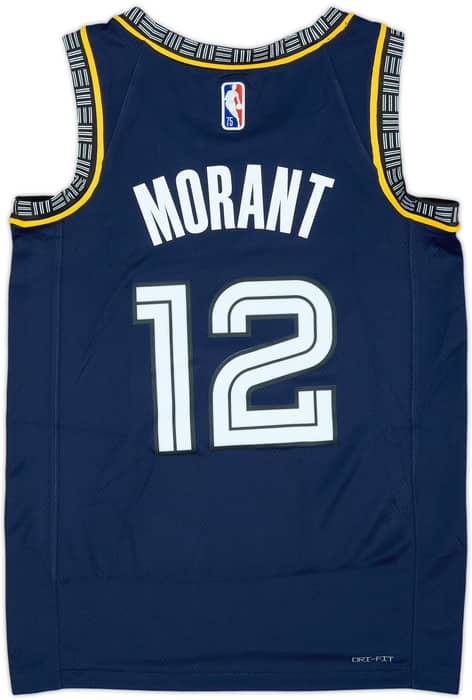 2021-22 Memphis Grizzlies Morant #12 Nike Swingman Alternate Jersey (XS)