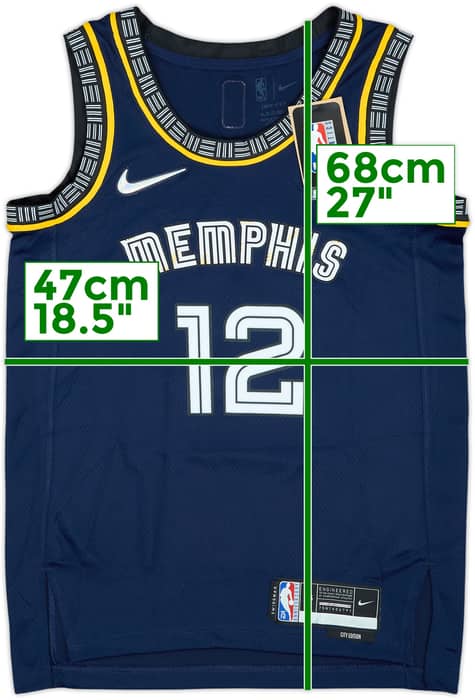 2021-22 Memphis Grizzlies Morant #12 Nike Swingman Alternate Jersey (XS)