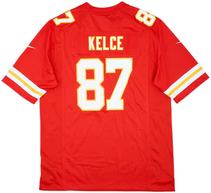 2013-25 Kansas City Chiefs Kelce #87 Nike Game Home Jersey (L)