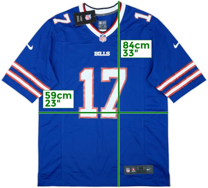 2018-25 Buffalo Bills Allen #17 Nike Game Home Jersey (M)