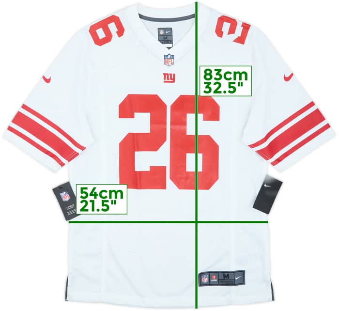 2018-23 New York Giants Barkley #26 Nike Game Away Jersey (M)