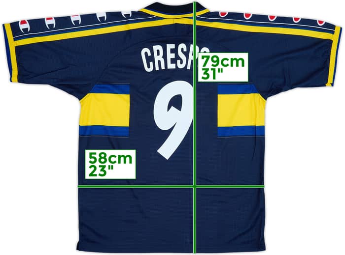 1999-00 Parma Away Shirt Crespo #9 (XL)