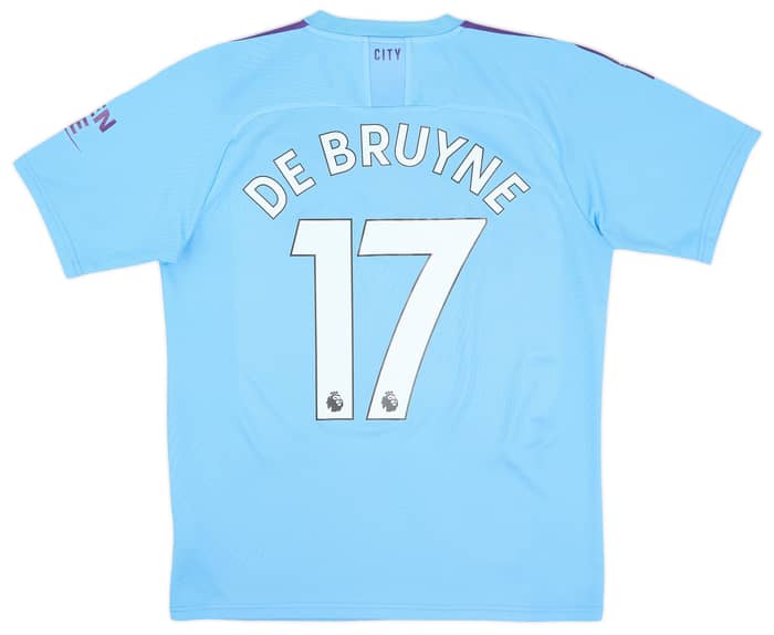 2019-20 Manchester City Home Shirt De Bruyne #17 - 8/10 - (M)