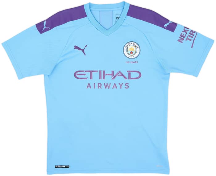 2019-20 Manchester City Home Shirt De Bruyne #17 - 8/10 - (M)