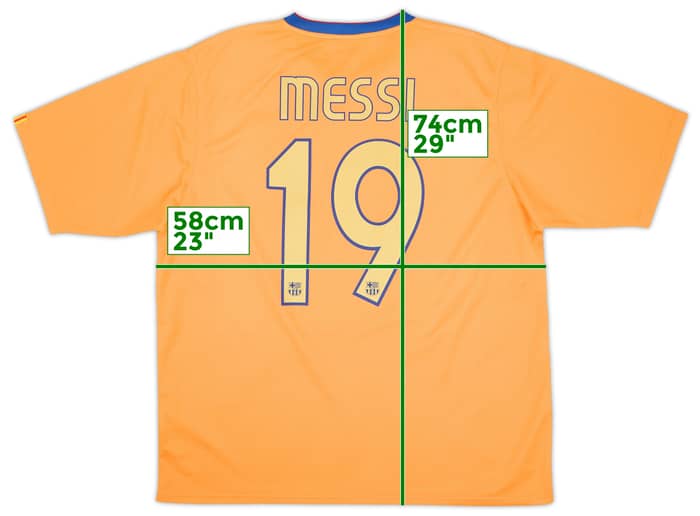 2006-08 Barcelona Basic Away Shirt Messi #19 - 8/10 - (XL)
