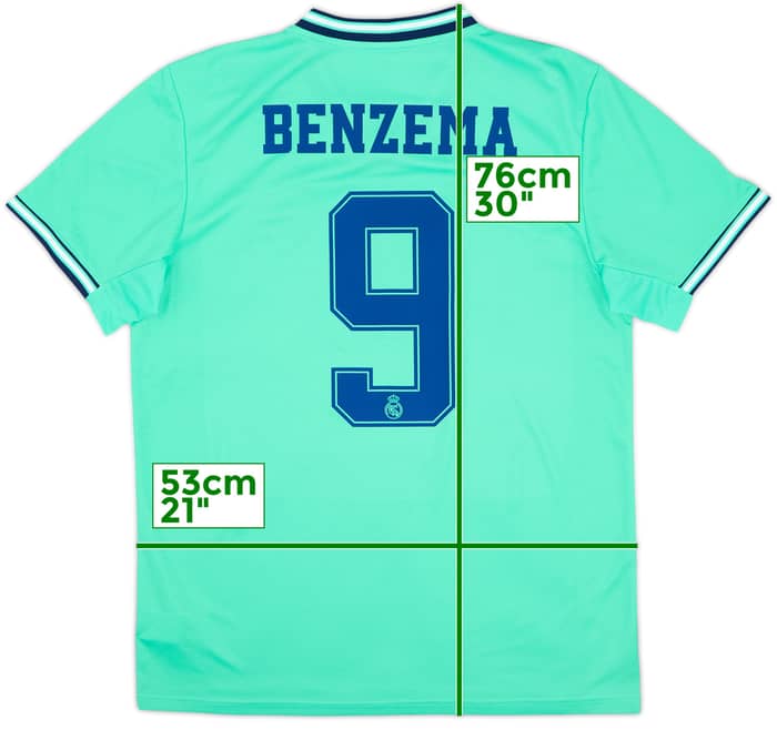2019-20 Real Madrid Third Shirt Benzema #9 - 10/10 - (L)
