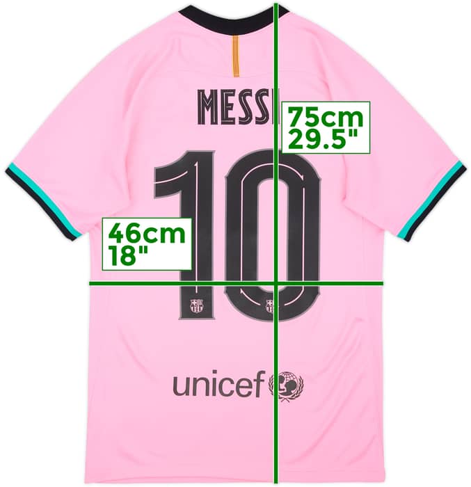 2020-21 Barcelona Third Shirt Messi #10 - 7/10 - (S)