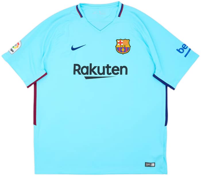 2017-18 Barcelona Away Shirt Suarez #9 - 8/10 - (XXL)