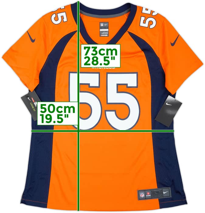 2018-22 Denver Broncos Chubb #55 Nike Game Home Jersey Womens (L)