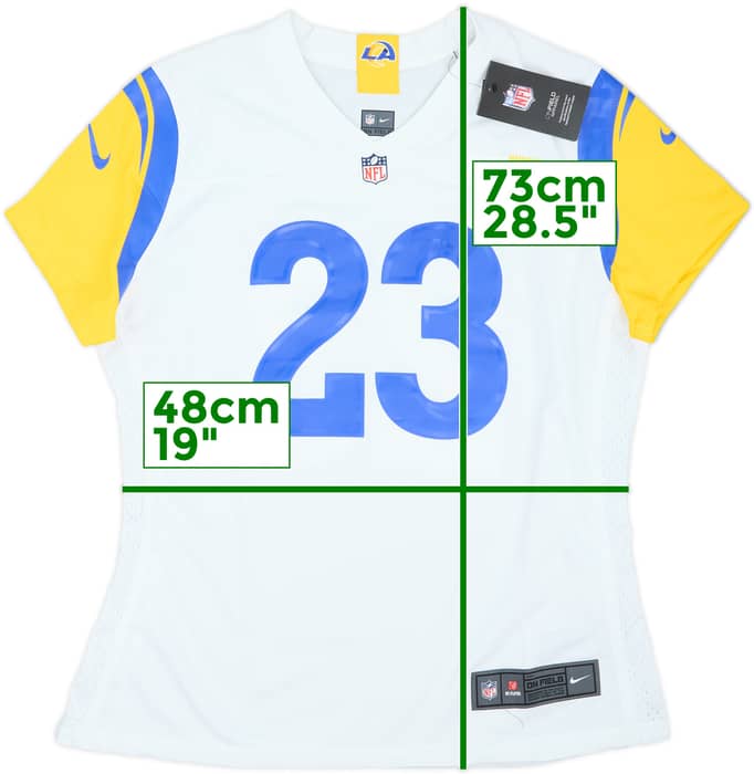2020-23 LA Rams Akers #23 Nike Game Away Jersey Womens (L)