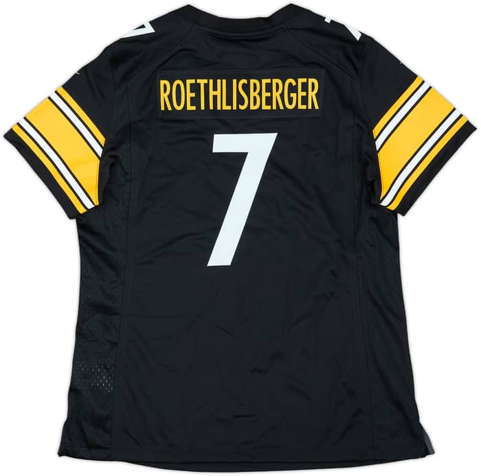 2020-21 Pittsburgh Steelers Roethlisberger #7 Nike Game Home Jersey Womens (L)