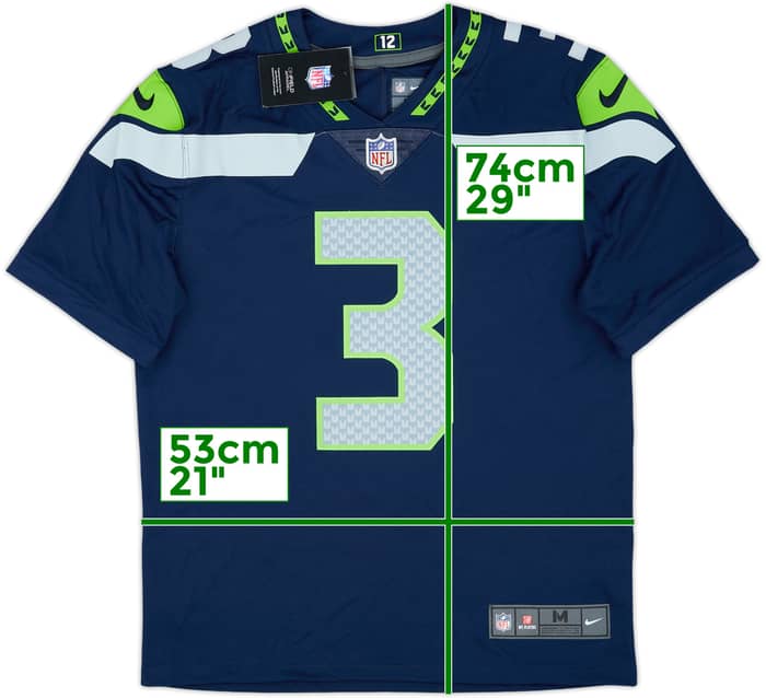 2017-21 Seattle Seahawks Wilson #3 Nike Limited Home Jersey (M)