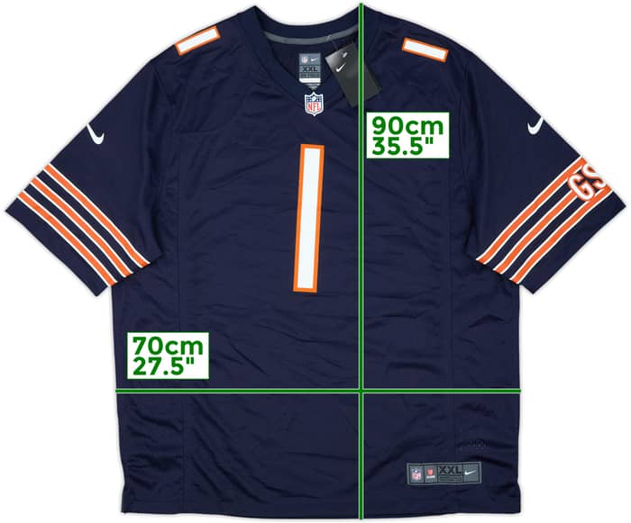2021-23 Chicago Bears Fields #1 Nike Game Home Jersey (XXL)