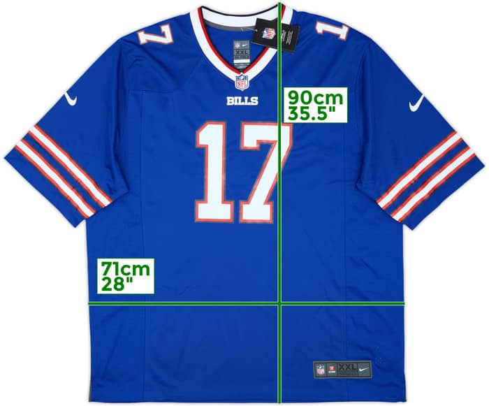 2018-25 Buffalo Bills Allen #17 Nike Game Home Jersey (XXL)