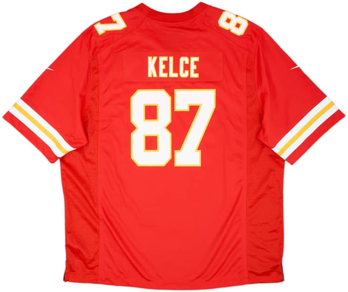 2013-25 Kansas City Chiefs Kelce #87 Nike Game Home Jersey (XXL)