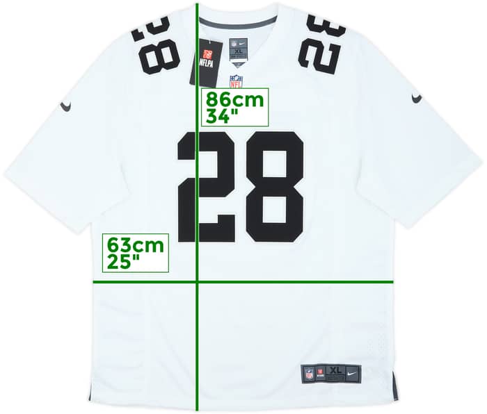 2020-23 Las Vegas Raiders Jacobs #28 Nike Game Away Jersey (XL)