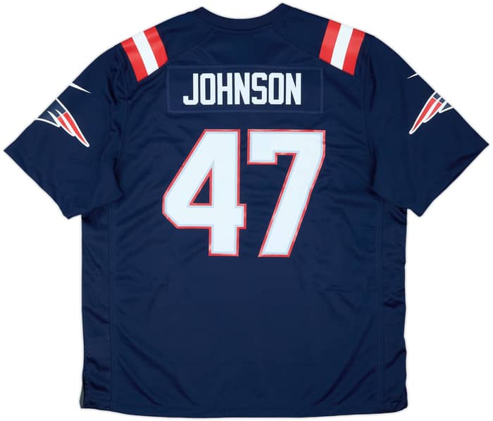 2020-21 New England Patriots Johnson #47 Nike Game Home Jersey (XL)