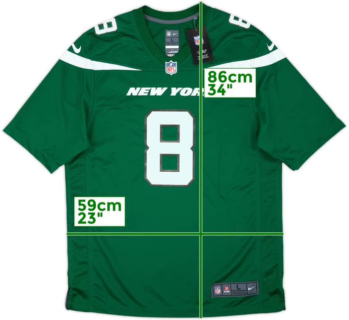 2021-22 New York Jets Moore #8 Nike Game Home Jersey (L)