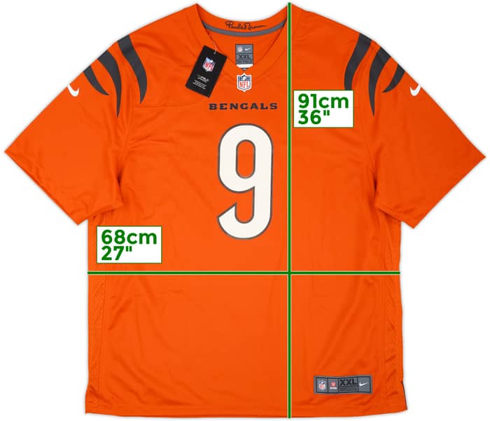 2021-25 Cincinnati Bengals Burrow #9 Nike Game Alternate Jersey (XXL)