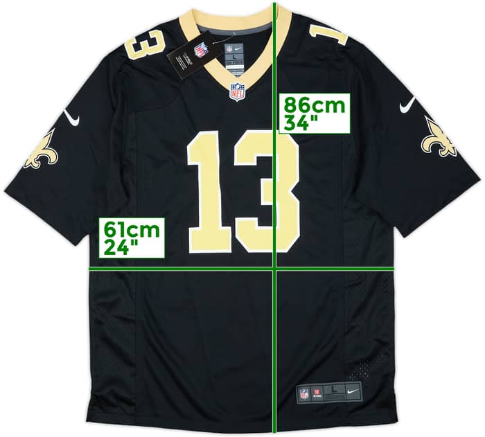2017-23 New Orleans Saints Thomas #13 Nike Game Home Jersey (L)