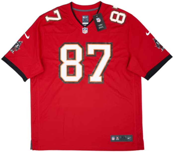 2020-21 Tampa Bay Buccaneers Gronkowski #87 Nike Game Home Jersey (XL)