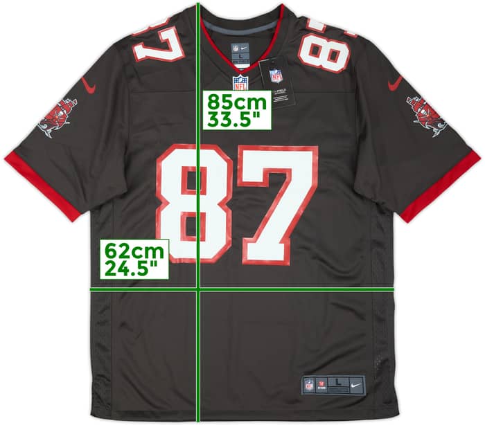 2020-21 Tampa Bay Buccaneers Gronkowski #87 Nike Game Alternate Jersey (L)