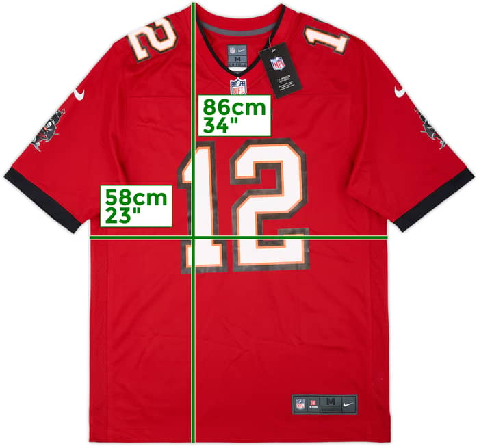 2020-22 Tampa Bay Buccaneers Brady #12 Nike Game Home Jersey (M)