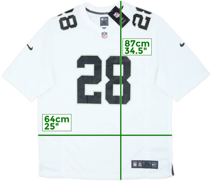 2020-23 Las Vegas Raiders Jacobs #28 Nike Game Away Jersey (XL)