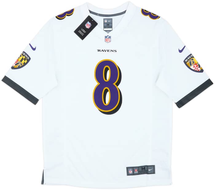 2018-25 Baltimore Ravens Jackson #8 Nike Game Away Jersey (M)