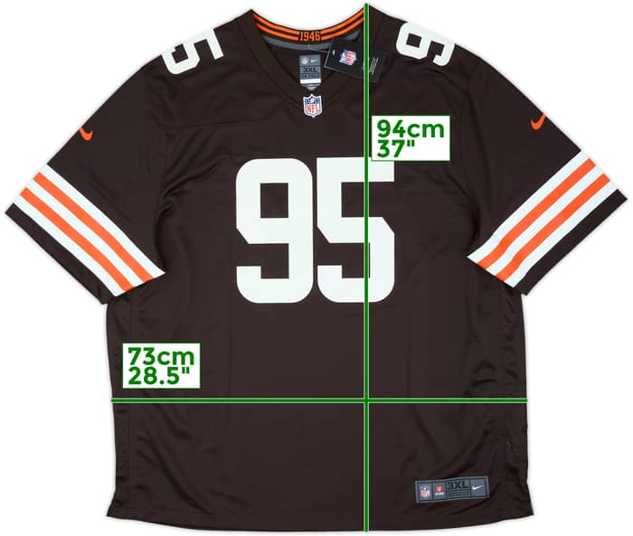 2020-25 Cleveland Browns Garrett #95 Nike Game Home Jersey (3XL)