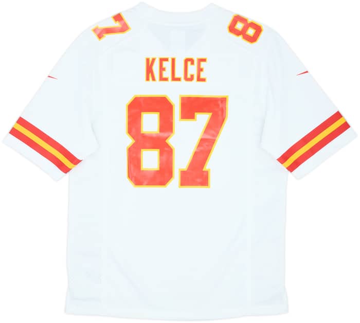 2013-25 Kansas City Chiefs Kelce #87 Nike Game Away Jersey (M)