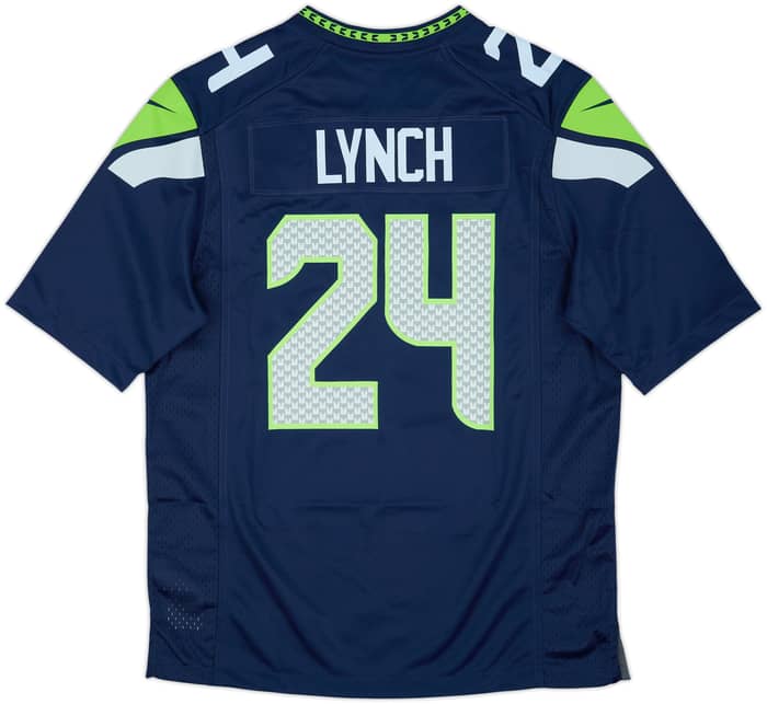 2019 Seattle Seahawks Lynch #24 Nike Game Home Jersey (M)