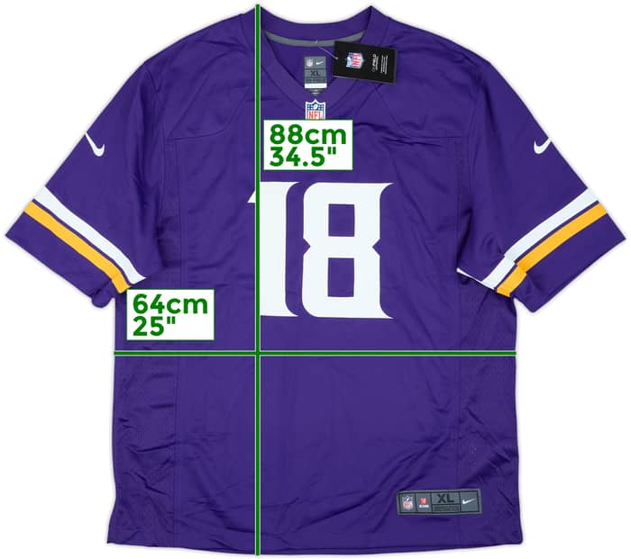 2020-25 Minnesota Vikings Jefferson #18 Nike Game Home Jersey (XL)