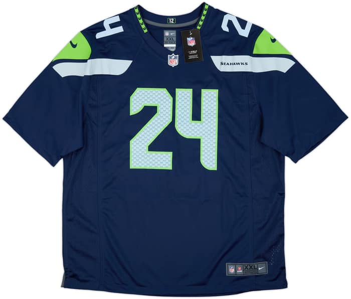 2019 Seattle Seahawks Lynch #24 Nike Game Home Jersey (XXL)