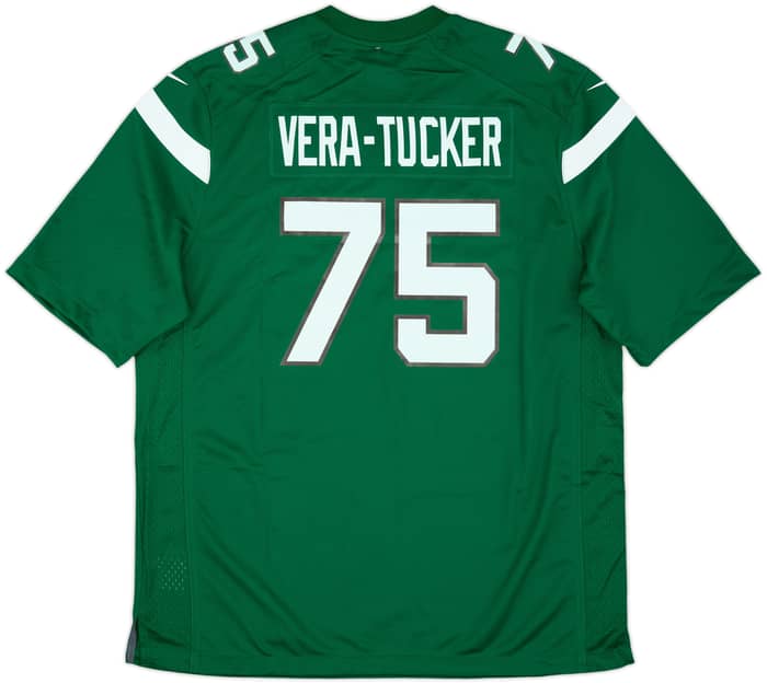 2021-23 New York Jets Vera-Tucker #75 Nike Game Home Jersey (XL)