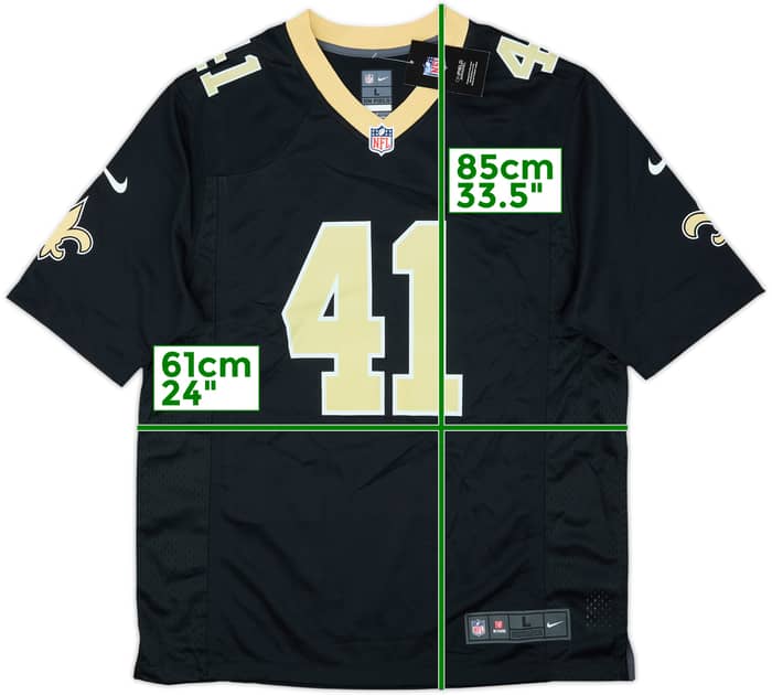 2017-25 New Orleans Saints Kamara #41 Nike Game Home Jersey (L)