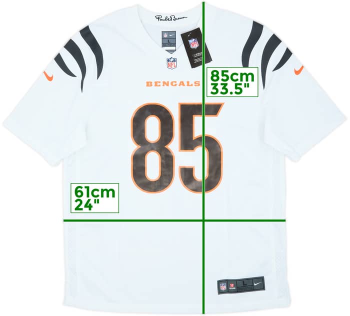 2021-22 Cincinnati Bengals Higgins #85 Nike Game Away Jersey (L)