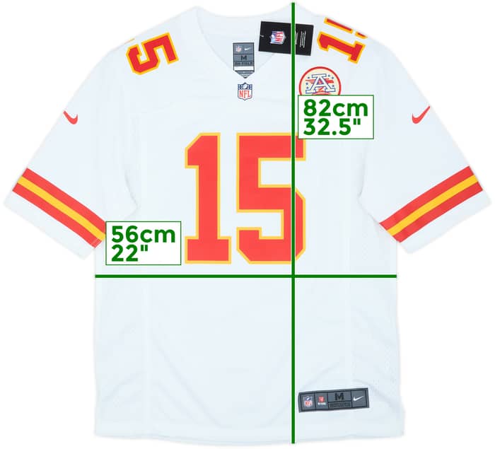 2017-25 Kansas City Chiefs Mahomes #15 Nike Game Away Jersey (M)