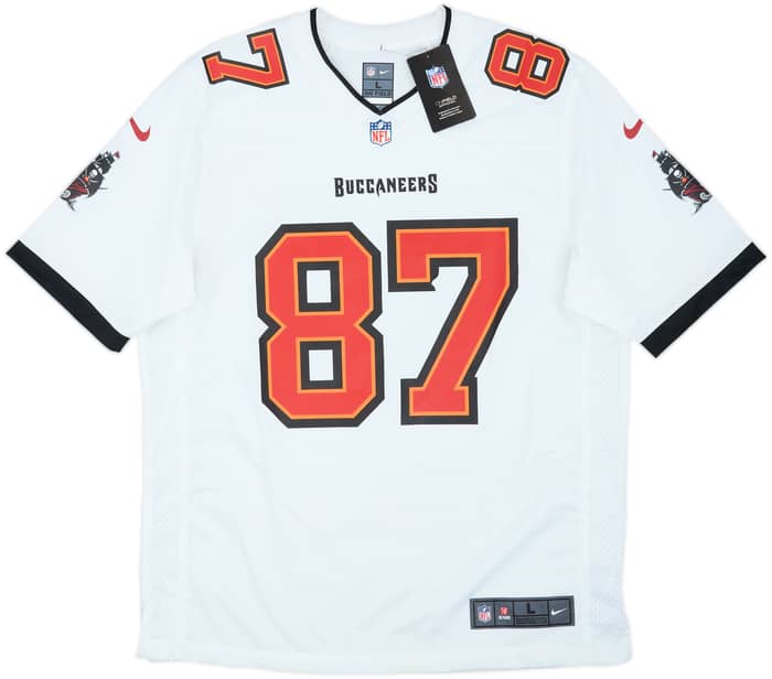 2020-21 Tampa Bay Buccaneers Gronkowski #87 Nike Maillot Game extérieur (L)