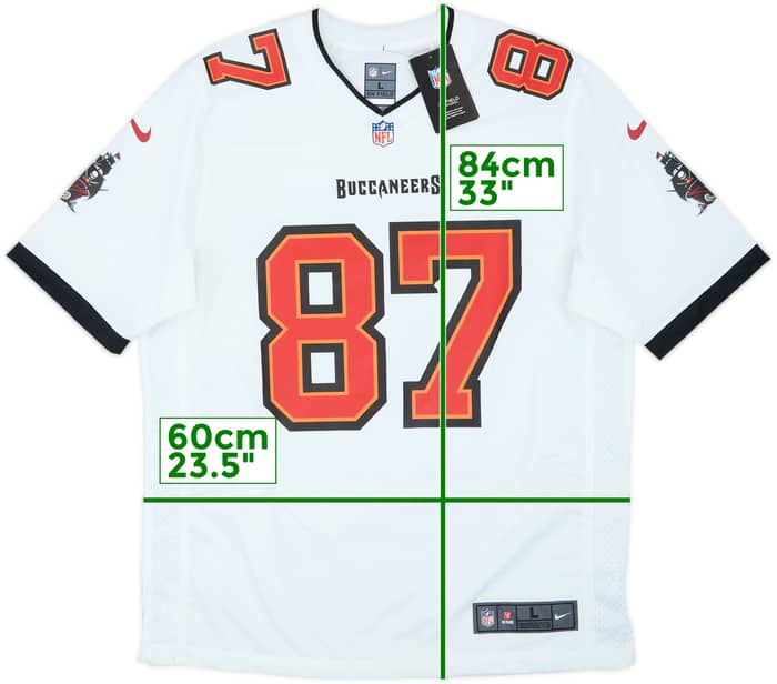 2020-21 Tampa Bay Buccaneers Gronkowski #87 Nike Maillot Game extérieur (L)