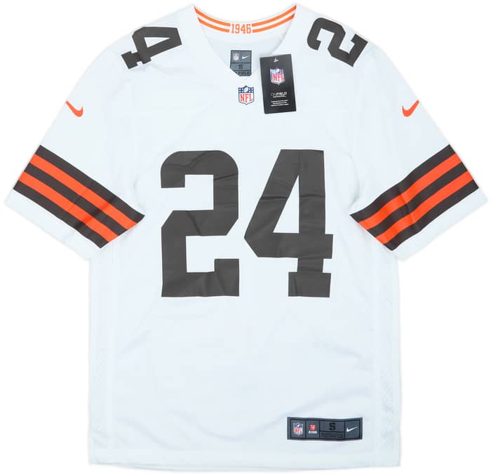 2020-24 Cleveland Browns Chubb #24 Nike Game Away Jersey (S)