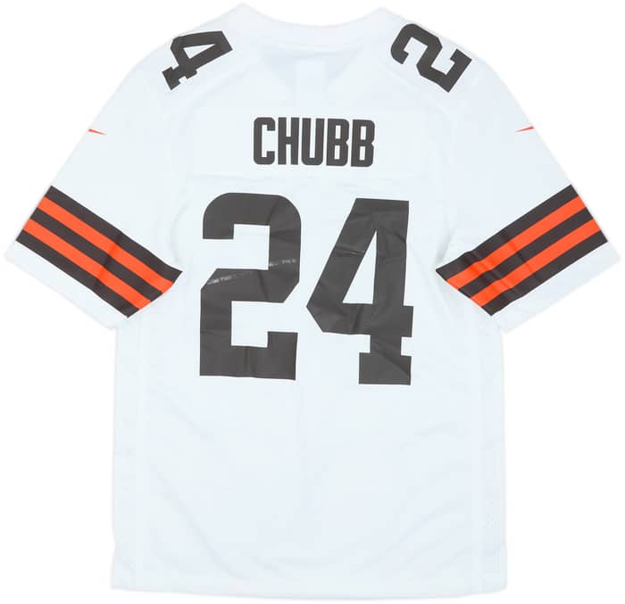 2020-24 Cleveland Browns Chubb #24 Nike Game Away Jersey (S)