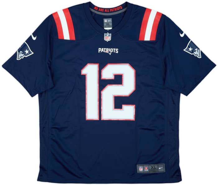 2016-19 New England Patriots Brady #12 Nike Game Alternate Jersey - 7/10 - (XL)