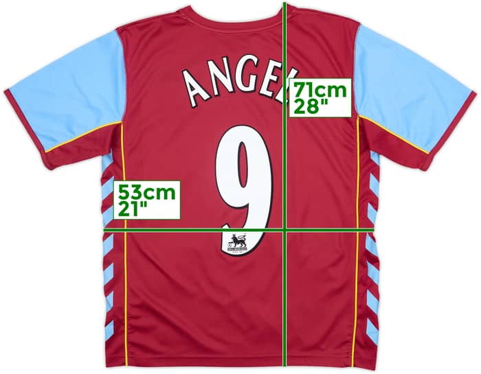 2005-06 Aston Villa Home Shirt Angel #9 - 8/10 - (L)