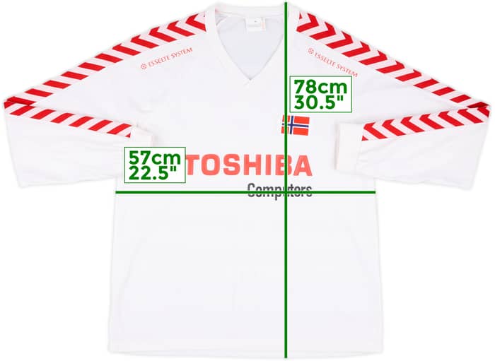 1987 Norway Player Issue Away/Training Shirt #3 (Ahlsen)