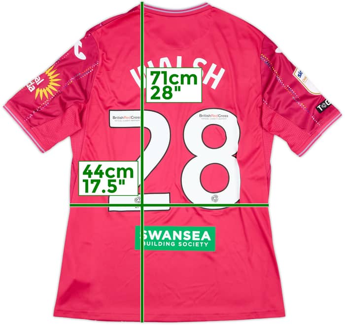 2023-24 Swansea Match Issue Third Shirt Walsh #28