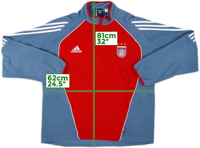 2005-06 Bayern Munich adidas 1/4 Zip Fleece Top - 9/10 - (XXL)